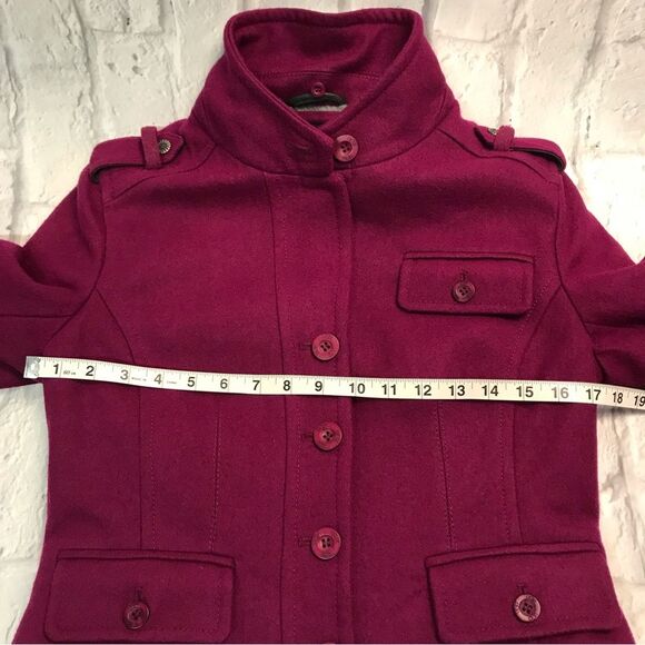 Ugg Wool Cropped Jacket With Detachable Sherpa Hood - Picture 9 of 15